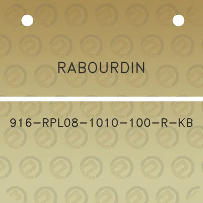 rabourdin-916-rpl08-1010-100-r-kb