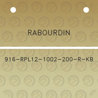 rabourdin-916-rpl12-1002-200-r-kb