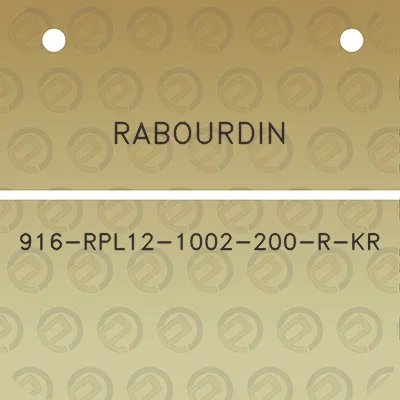 rabourdin-916-rpl12-1002-200-r-kr