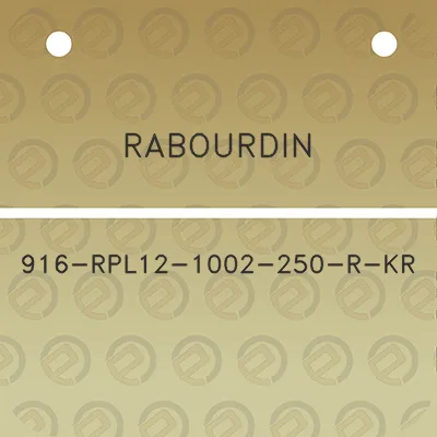 rabourdin-916-rpl12-1002-250-r-kr