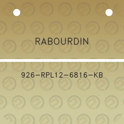 rabourdin-926-rpl12-6816-kb