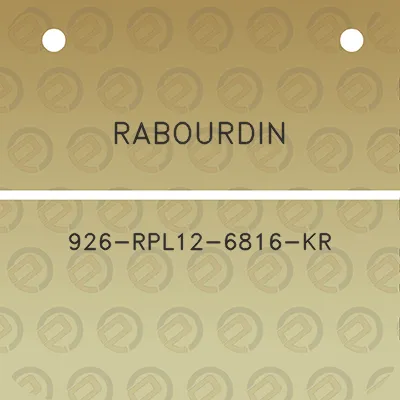 rabourdin-926-rpl12-6816-kr