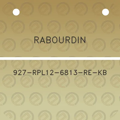 rabourdin-927-rpl12-6813-re-kb