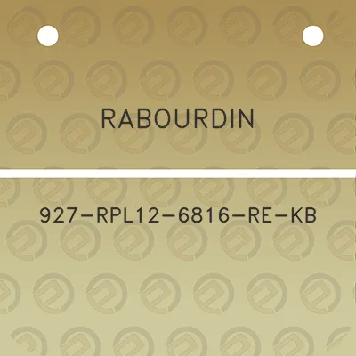 rabourdin-927-rpl12-6816-re-kb