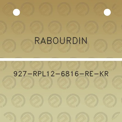 rabourdin-927-rpl12-6816-re-kr