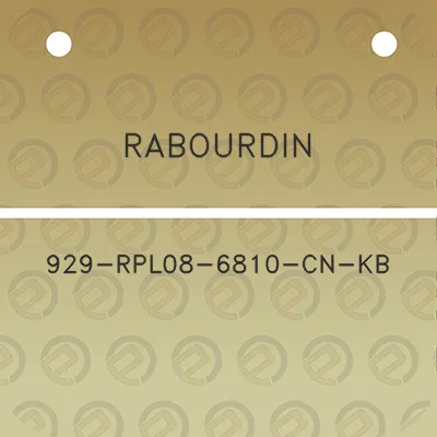 rabourdin-929-rpl08-6810-cn-kb