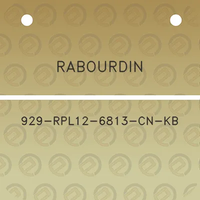 rabourdin-929-rpl12-6813-cn-kb