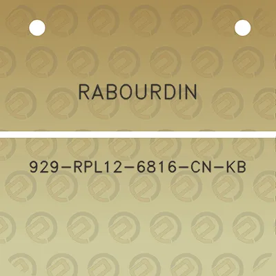 rabourdin-929-rpl12-6816-cn-kb