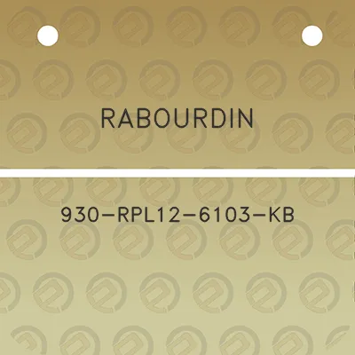 rabourdin-930-rpl12-6103-kb