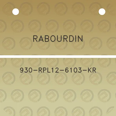 rabourdin-930-rpl12-6103-kr