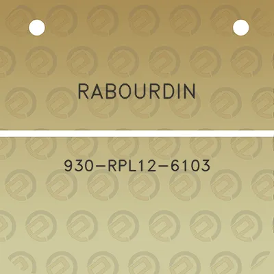 rabourdin-930-rpl12-6103