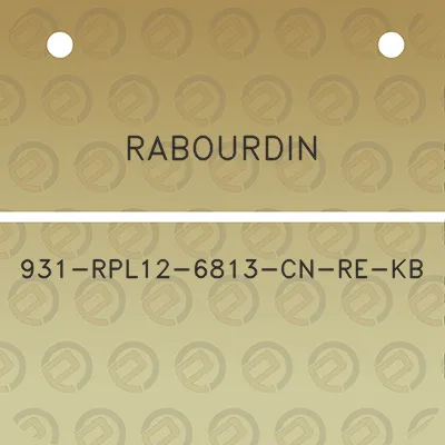 rabourdin-931-rpl12-6813-cn-re-kb