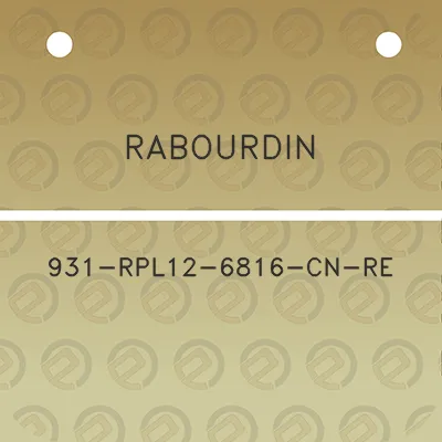 rabourdin-931-rpl12-6816-cn-re