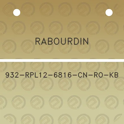 rabourdin-932-rpl12-6816-cn-ro-kb