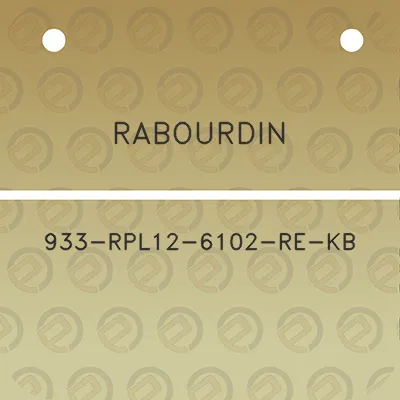 rabourdin-933-rpl12-6102-re-kb