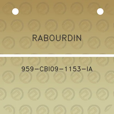 rabourdin-959-cbi09-1153-ia