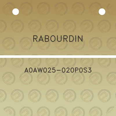 rabourdin-a0aw025-020p0s3