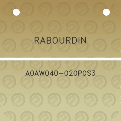 rabourdin-a0aw040-020p0s3