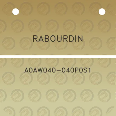 rabourdin-a0aw040-040p0s1