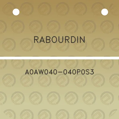 rabourdin-a0aw040-040p0s3