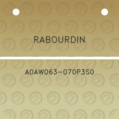 rabourdin-a0aw063-070p3s0