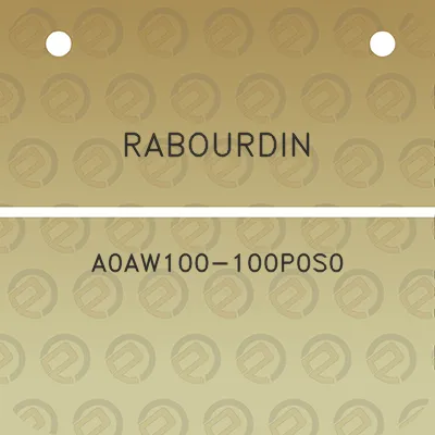 rabourdin-a0aw100-100p0s0