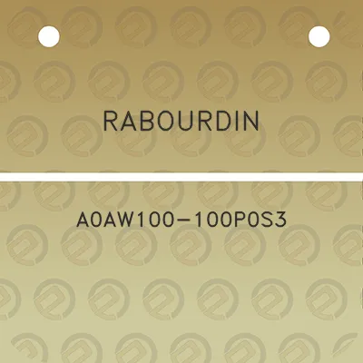 rabourdin-a0aw100-100p0s3