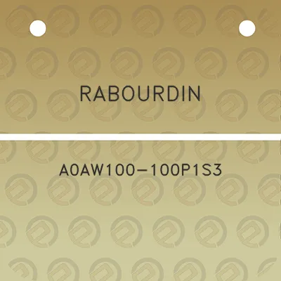 rabourdin-a0aw100-100p1s3