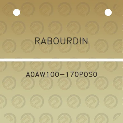 rabourdin-a0aw100-170p0s0