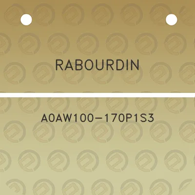 rabourdin-a0aw100-170p1s3