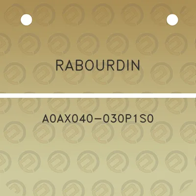 rabourdin-a0ax040-030p1s0