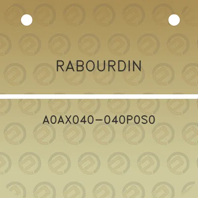 rabourdin-a0ax040-040p0s0