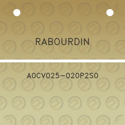 rabourdin-a0cv025-020p2s0