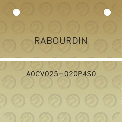 rabourdin-a0cv025-020p4s0