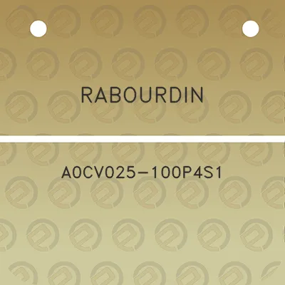 rabourdin-a0cv025-100p4s1