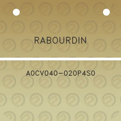 rabourdin-a0cv040-020p4s0