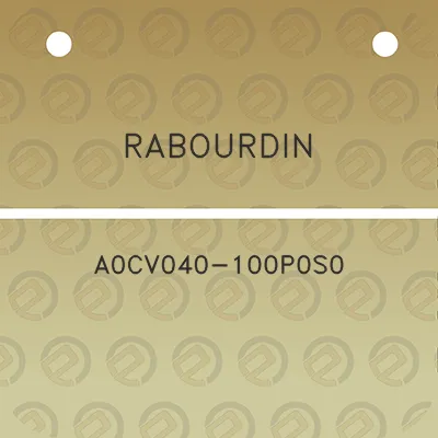 rabourdin-a0cv040-100p0s0