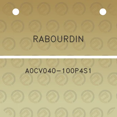 rabourdin-a0cv040-100p4s1