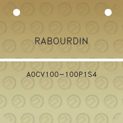 rabourdin-a0cv100-100p1s4