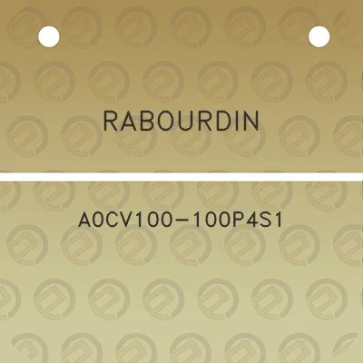 rabourdin-a0cv100-100p4s1