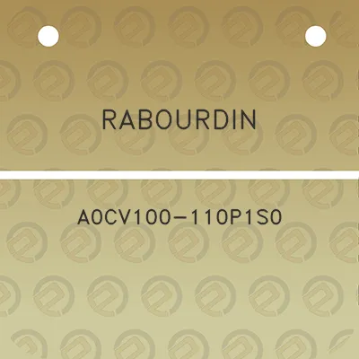 rabourdin-a0cv100-110p1s0