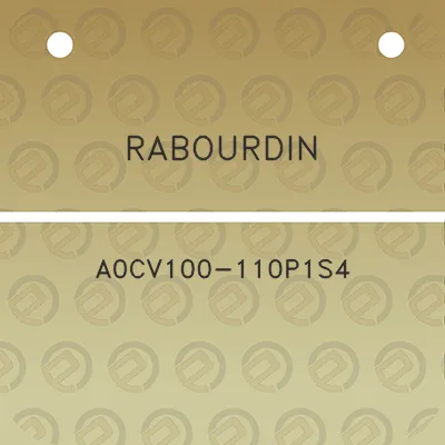 rabourdin-a0cv100-110p1s4