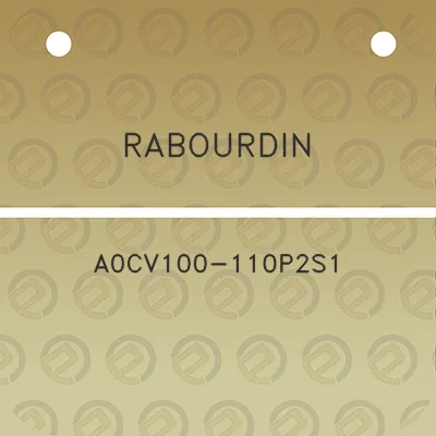 rabourdin-a0cv100-110p2s1