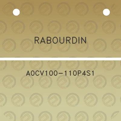 rabourdin-a0cv100-110p4s1