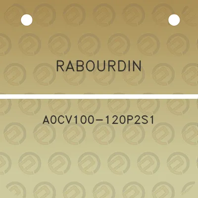 rabourdin-a0cv100-120p2s1