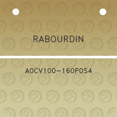 rabourdin-a0cv100-160p0s4