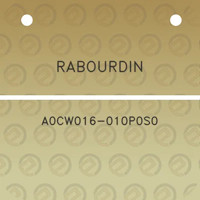 rabourdin-a0cw016-010p0s0