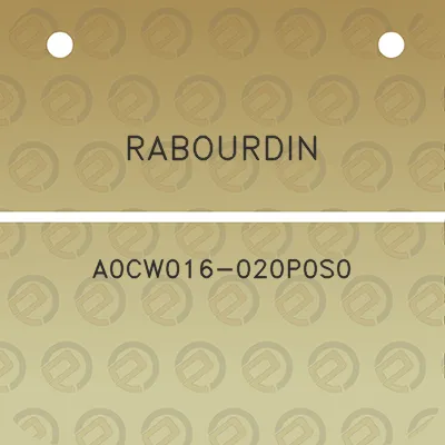 rabourdin-a0cw016-020p0s0