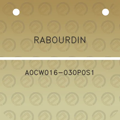 rabourdin-a0cw016-030p0s1