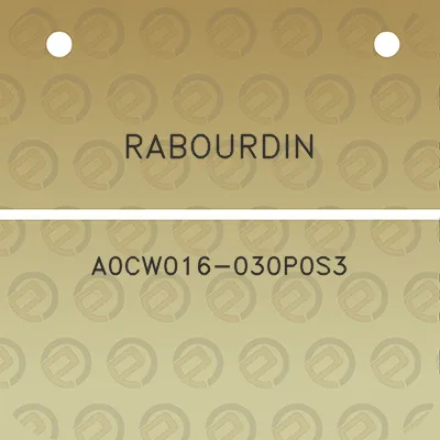 rabourdin-a0cw016-030p0s3